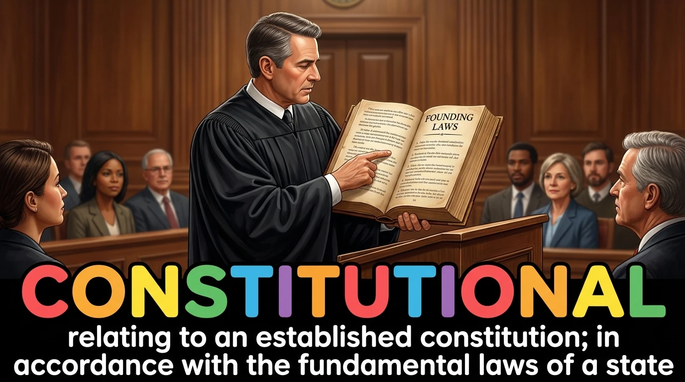 English Illustration for constitutional